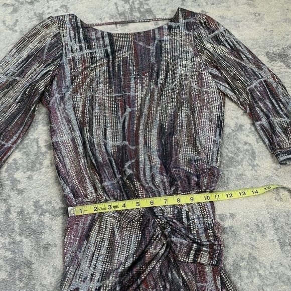 NWT BA&SH Salina Lady Metallic Silver Gray Open Back Party Dress Sz XS - Picture 8 of 15